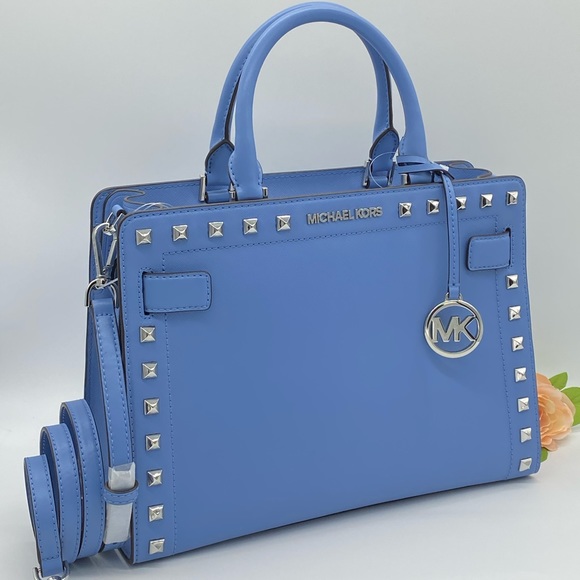 MICHAEL KORS RAYNE MEDIUM EW SATCHEL FRENCH BLUE - Picture 3 of 16